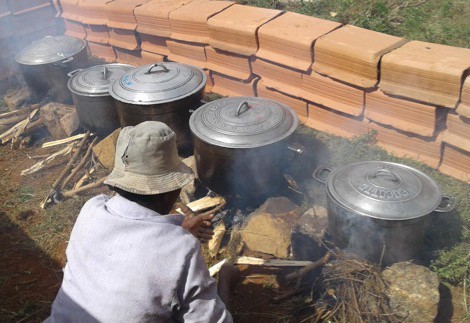 (2019) Musole, Fiadanana, Madagascar, School Canteen, cooking on wood fire